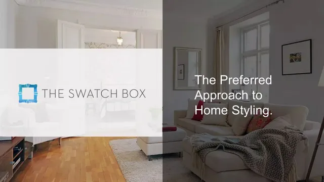 The Swatch Box pitch deck cover
