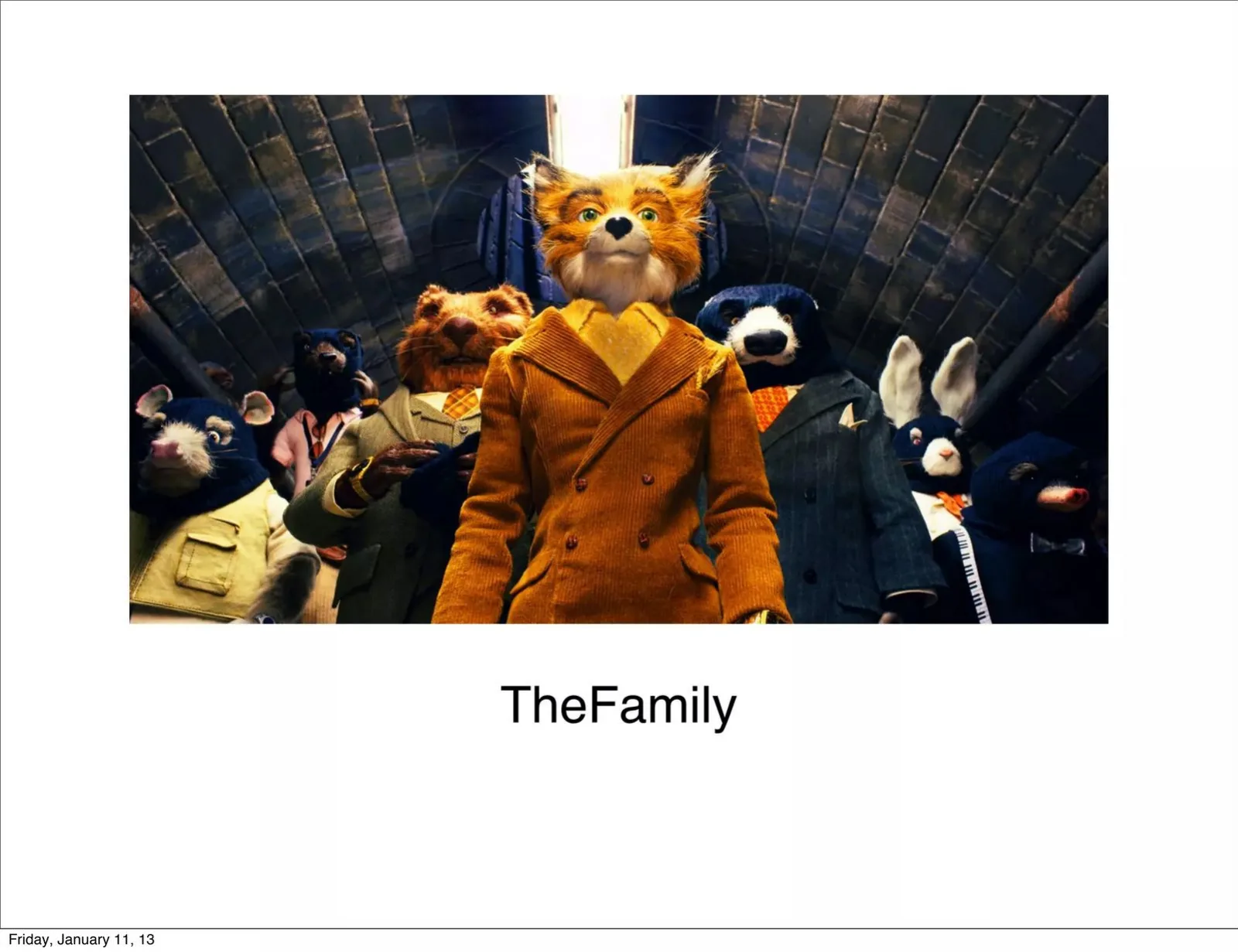 TheFamily pitch deck slide