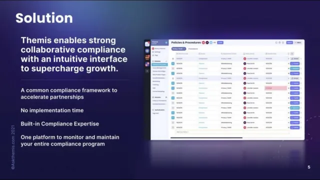 Product / solution slide 5 from Themis