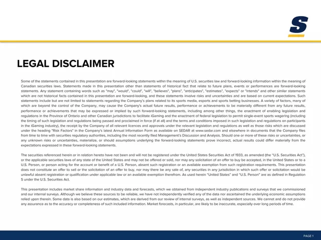 Disclaimer slide 2 from theScore