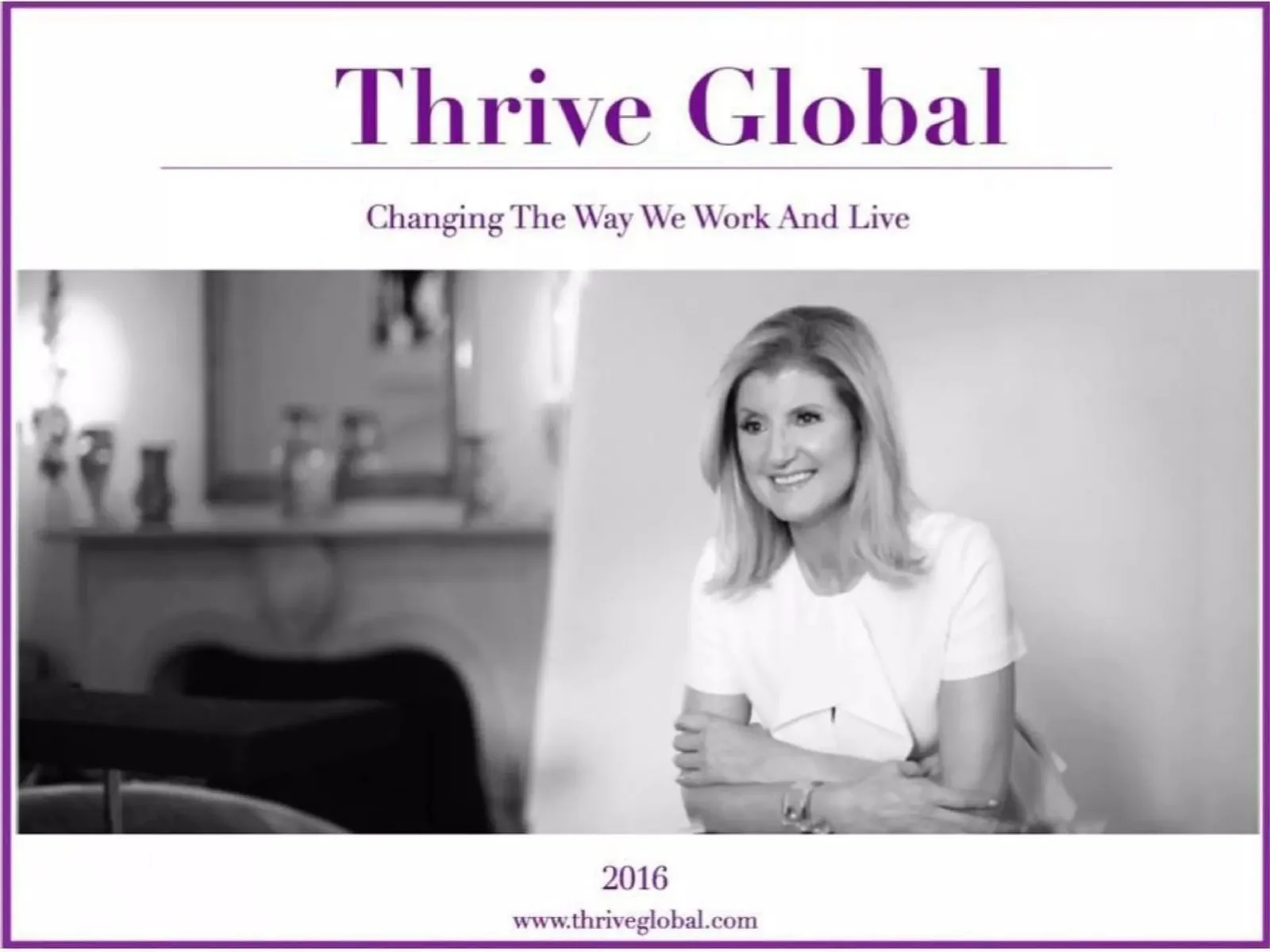 Thrive Global pitch deck slide