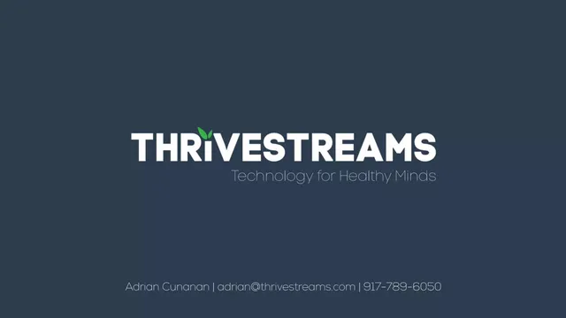 ThriveStreams pitch deck cover