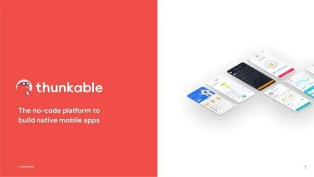 Thunkable pitch deck cover