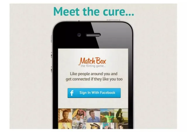 Product / solution slide 5 from Tinder (Match Box)