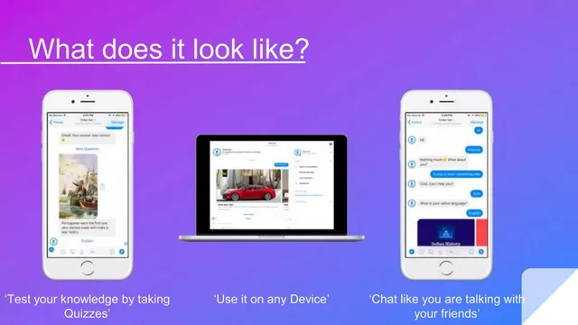 Product / solution slide 3 from Tinker Bot