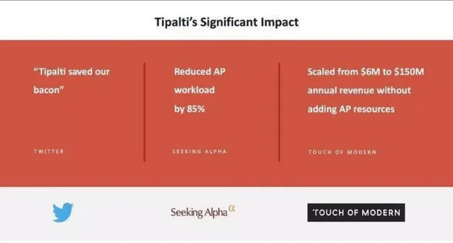 Reviews / testimonials / feedback slide 7 from Tipalti