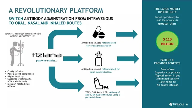 Market sizing / opportunity slide 6 from Tiziana Life Sciences (TLSA)