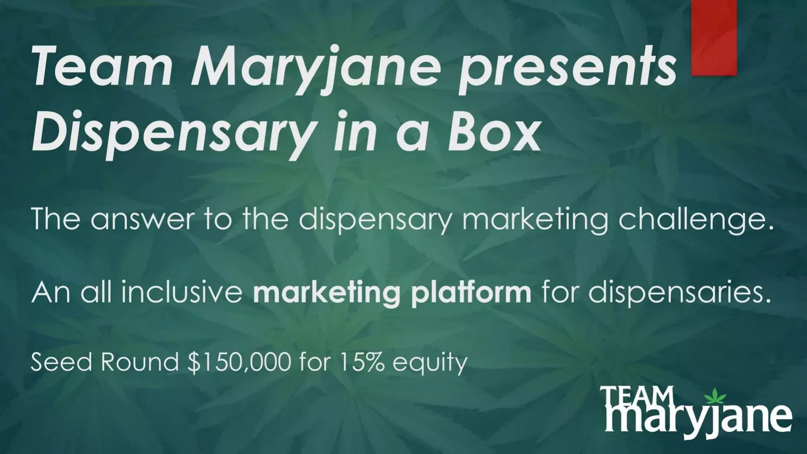 TMJ pitch deck slide