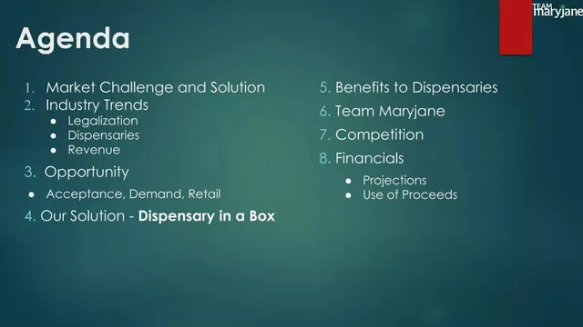 Agenda / contents slide 2 from TMJ