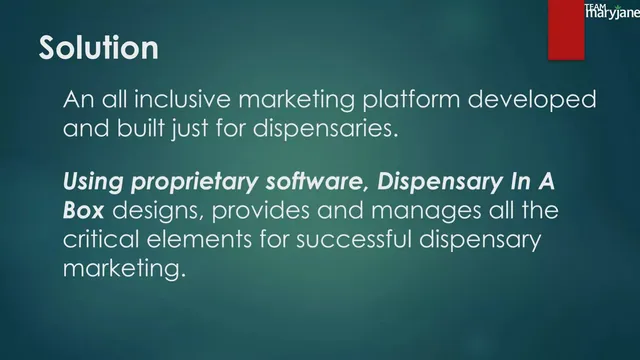 Product / solution slide 4 from TMJ