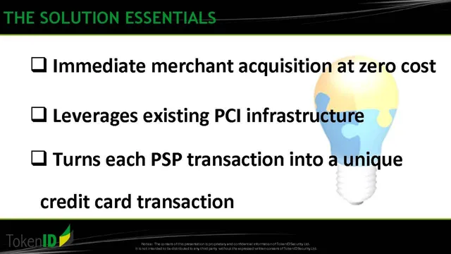Product / solution slide 5 from TokenID Security Ltd