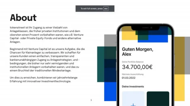 Product / solution slide 2 from Tokenstreet