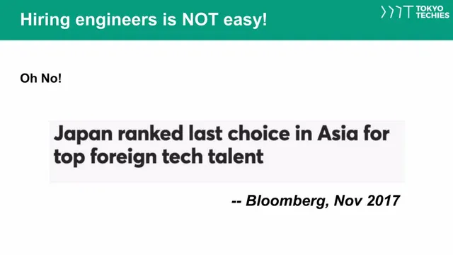 Problem slide 3 from Tokyo Techie