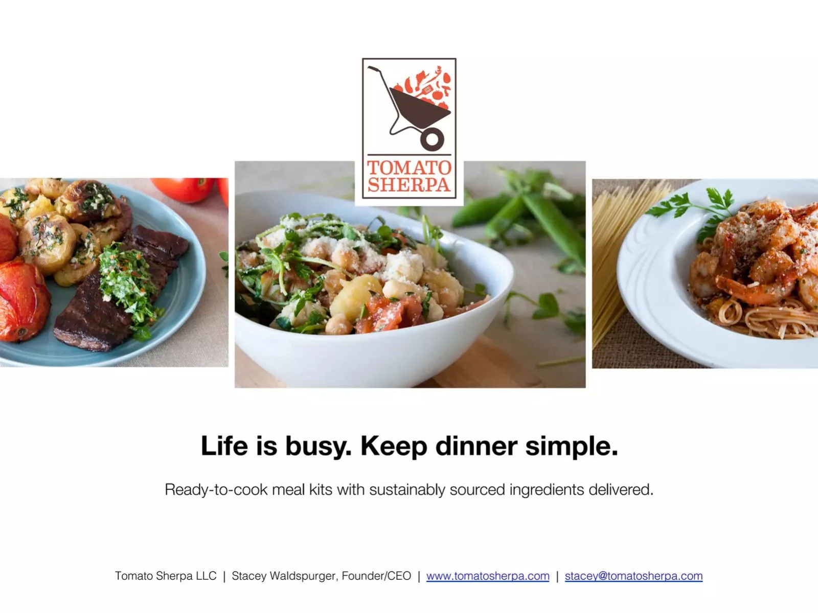Tomato Sherpa pitch deck slide