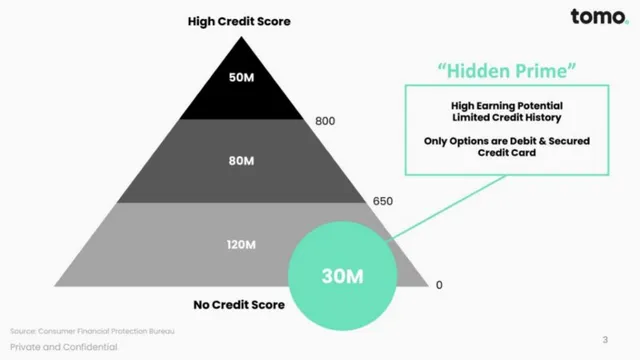 Market analysis / overview slide 3 from TomoCredit