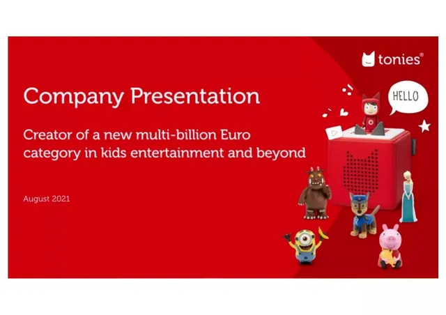 Tonies pitch deck cover