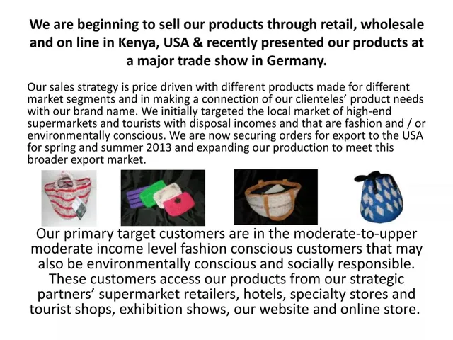 Go-to-market strategy slide 4 from Tosheka Textiles