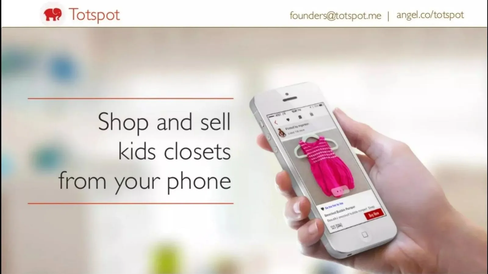 Totspot pitch deck slide