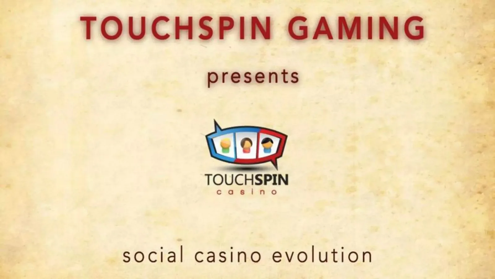 TouchSpin Gaming pitch deck slide