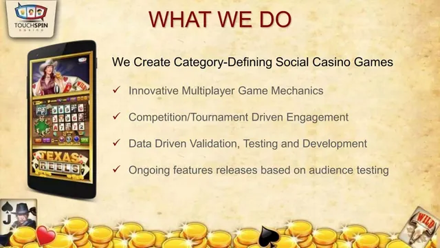 Product / solution slide 2 from TouchSpin Gaming