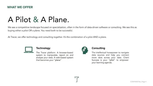 Product / solution slide 3 from Tracer