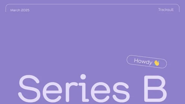 Tracksuit pitch deck cover