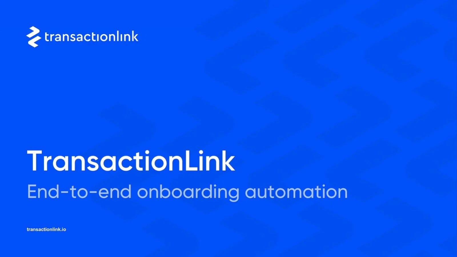 TransactionLink pitch deck slide