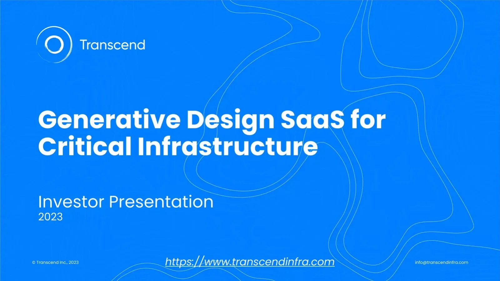 Transcend pitch deck slide