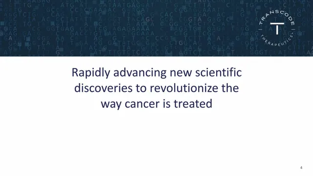 Vision slide 4 from TransCode Therapeutics