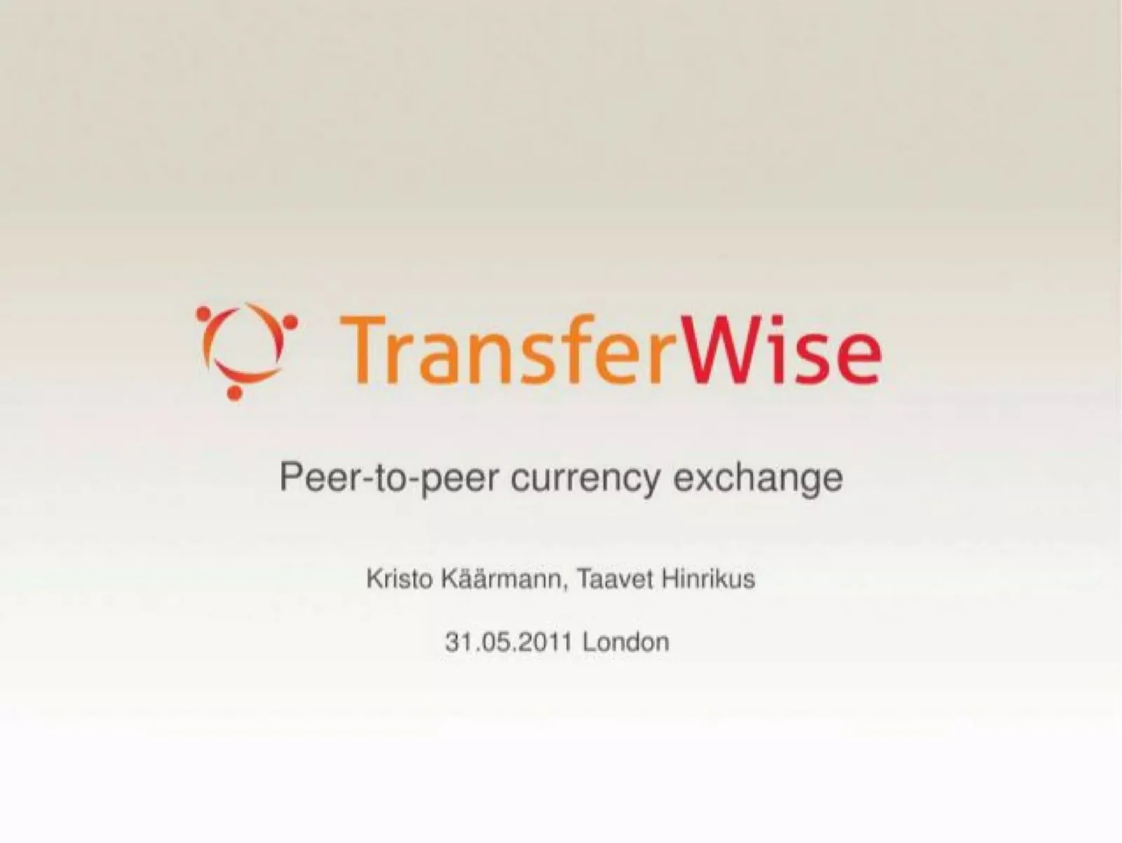 TransferWise (now Wise) pitch deck slide