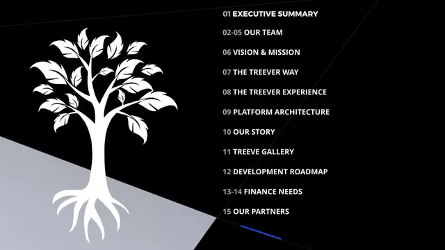 Agenda / contents slide 3 from Treever