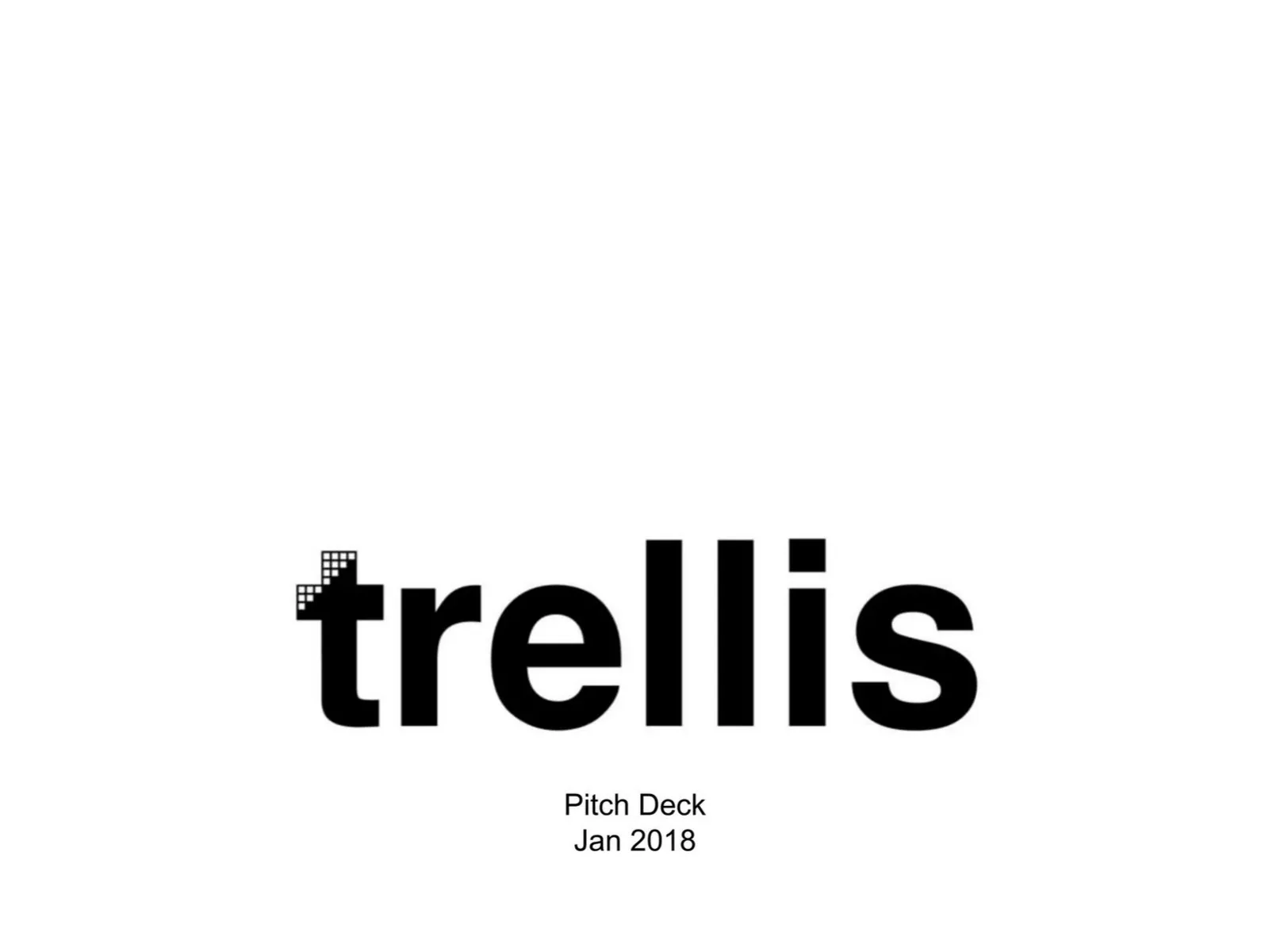 Trellis pitch deck slide