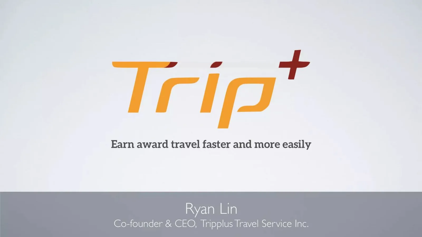 Trip Plus pitch deck slide
