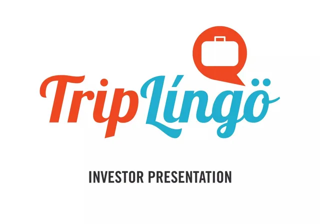 TripLingo pitch deck cover