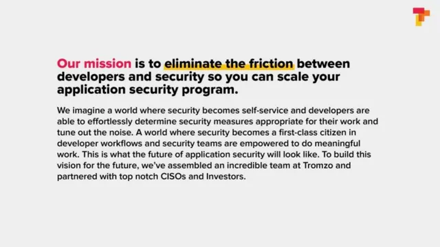 Vision slide 3 from Tromzo