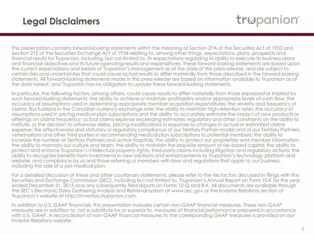 Disclaimer slide 2 from Trupanion