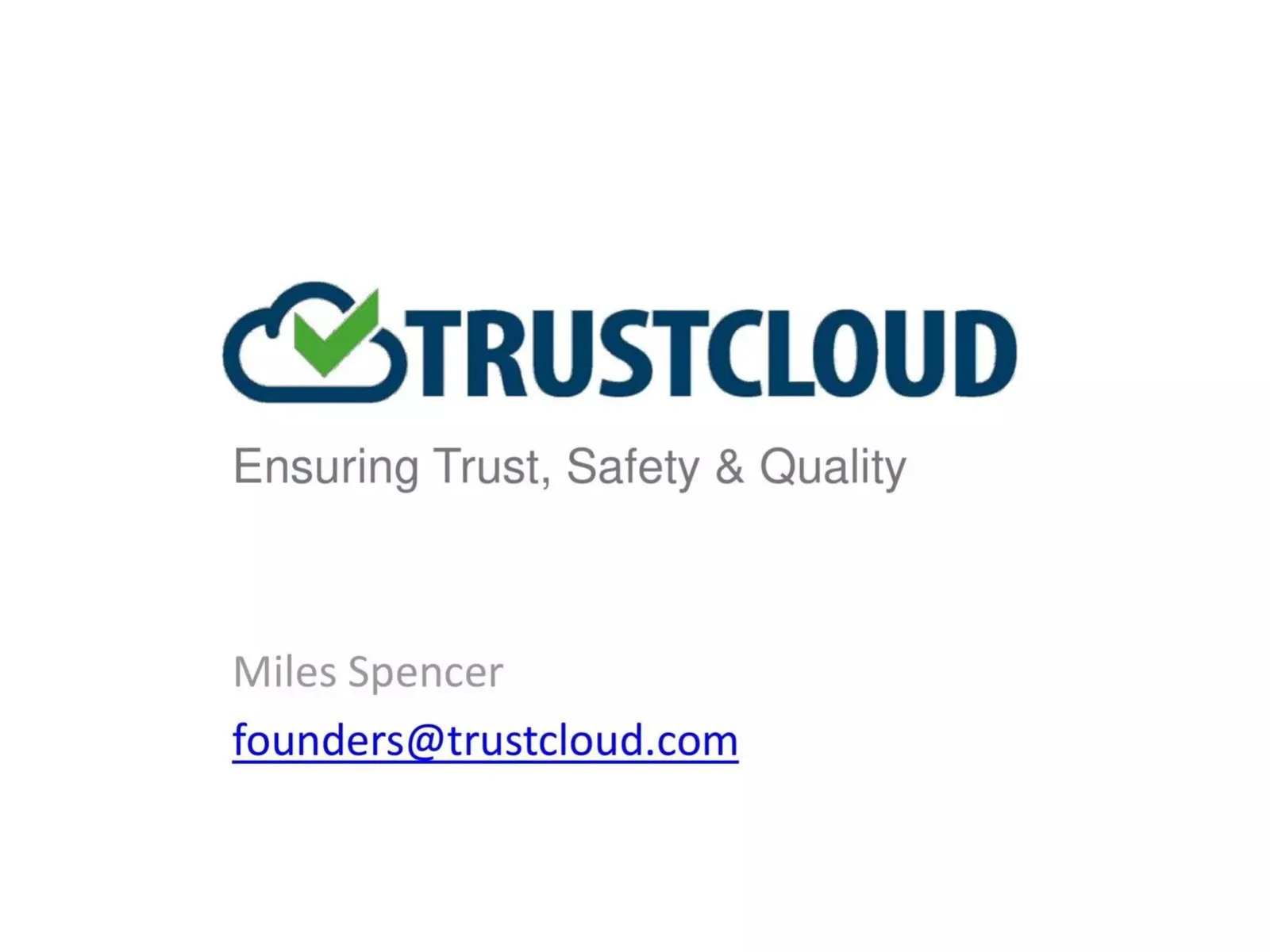 TrustCloud pitch deck slide