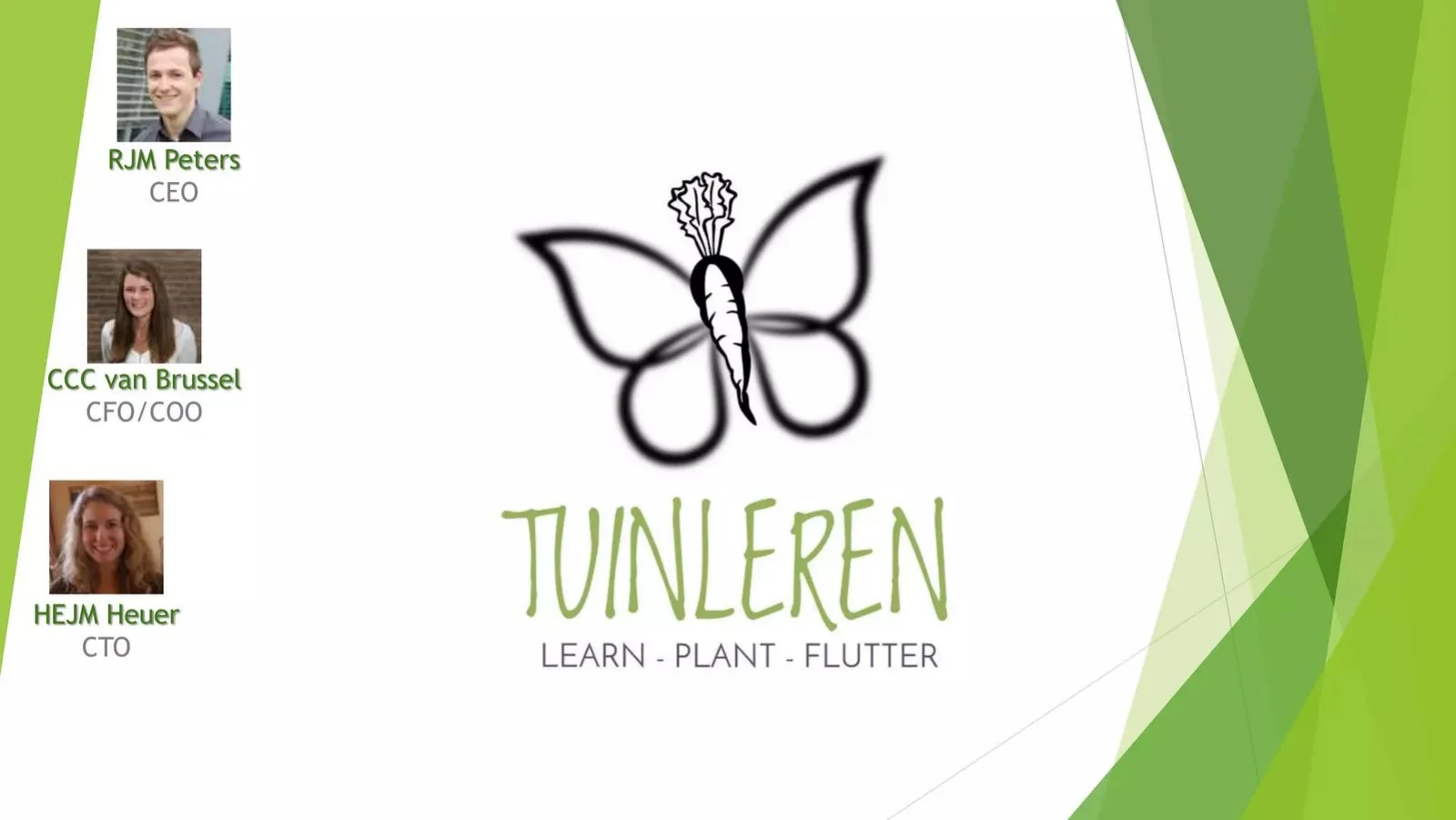 Tuinleren pitch deck slide