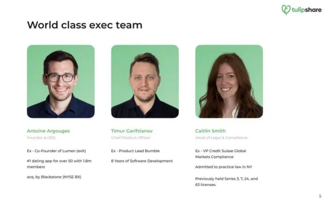 Team slide 6 from Tulipshare
