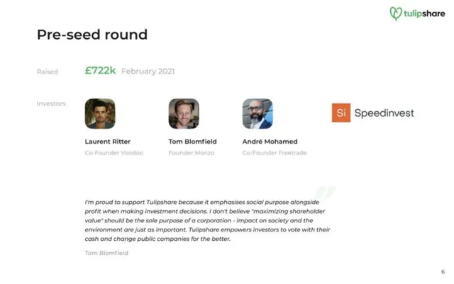 Reviews / testimonials / feedback slide 7 from Tulipshare