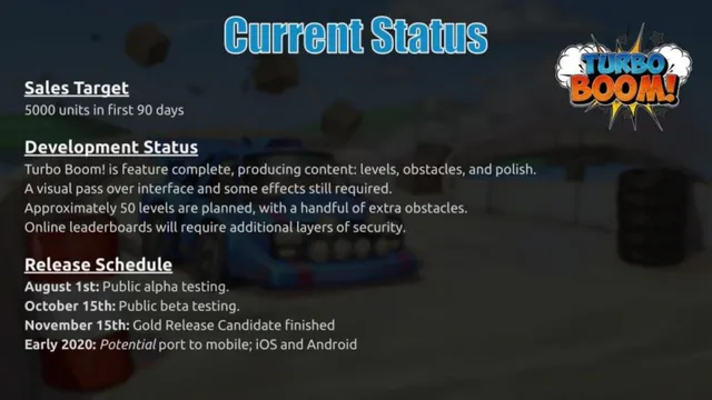 Roadmap slide 6 from Turbo Boom