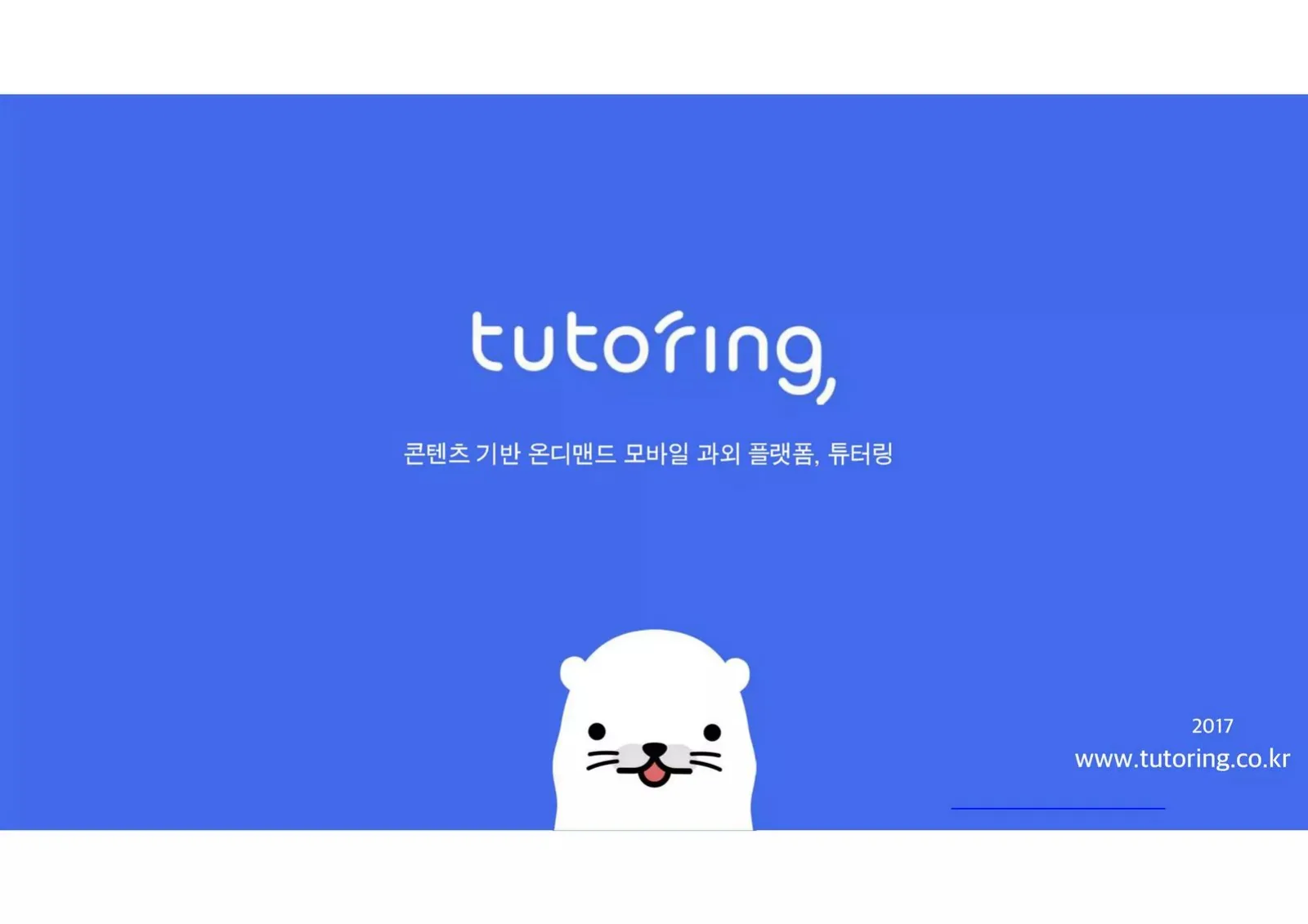 Tutoring (ud29c ud130 ub9c1) pitch deck slide
