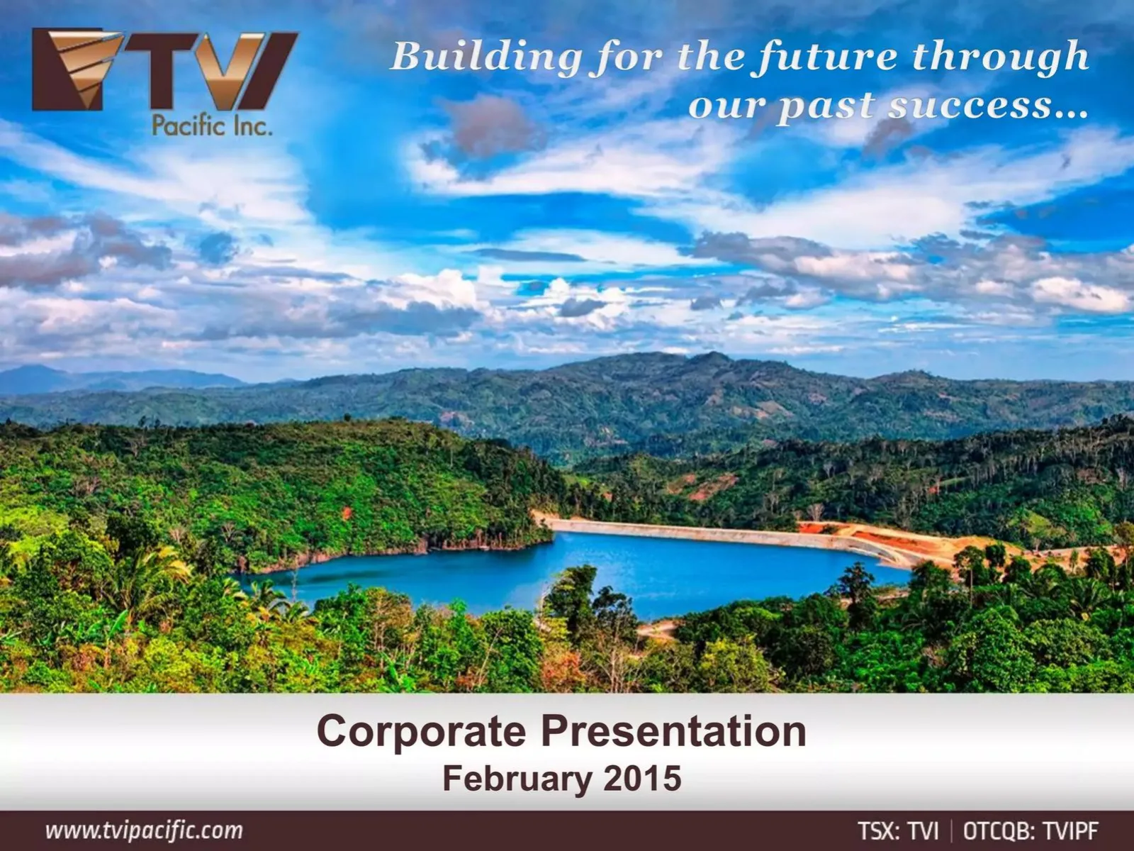 TVI Pacific Inc. pitch deck slide