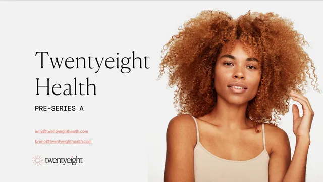 Twentyeight Health pitch deck cover