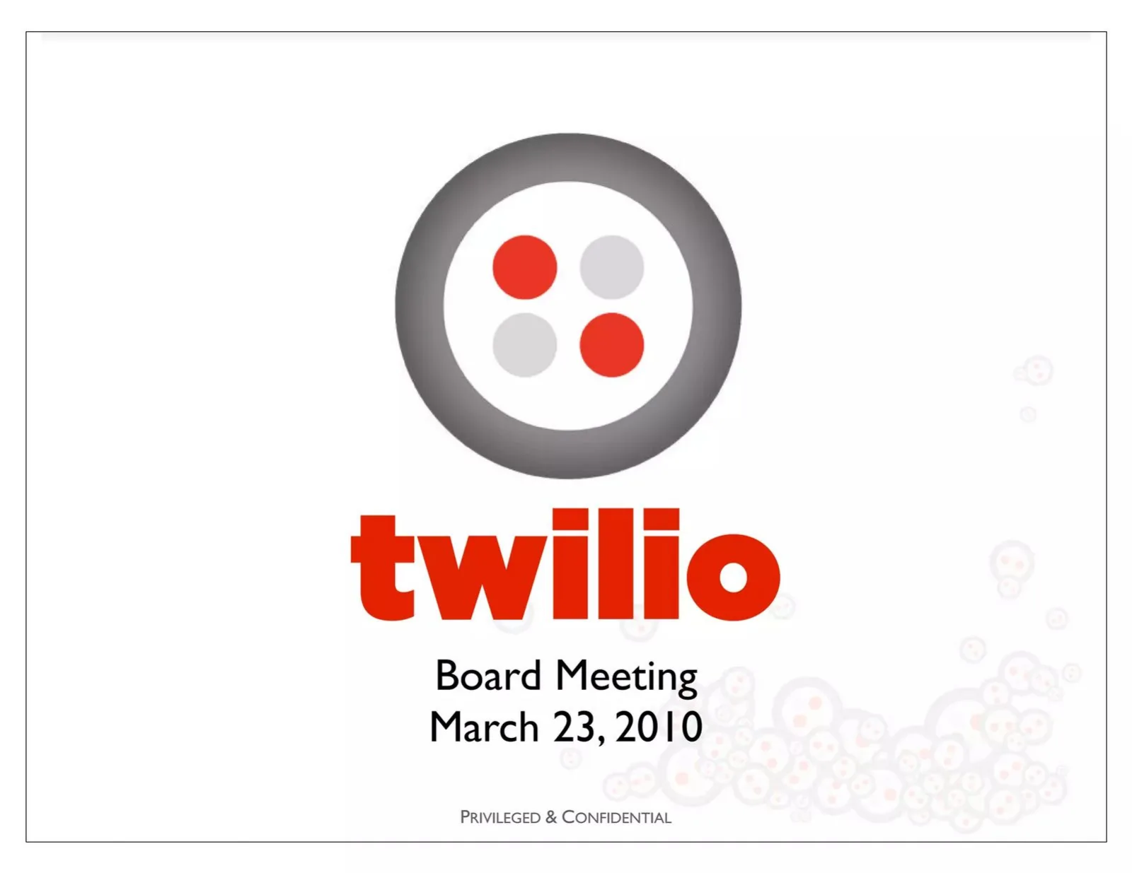 Twilio pitch deck slide