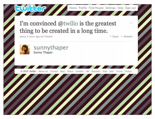 Reviews / testimonials / feedback slide 2 from Twilio