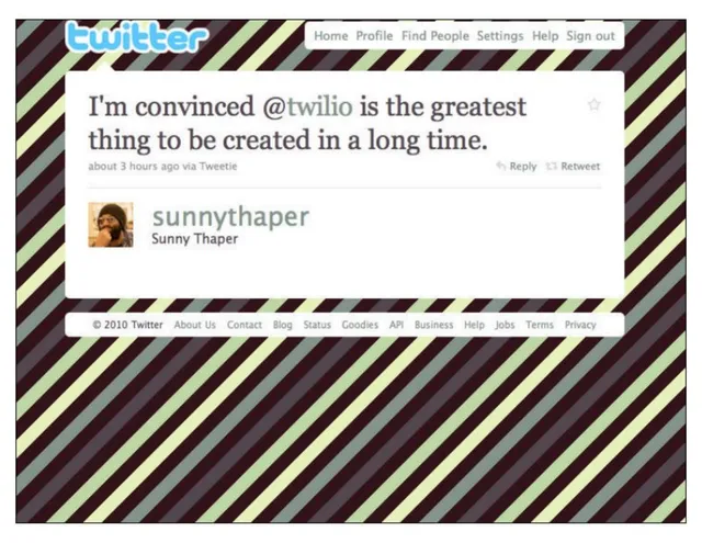 Reviews / testimonials / feedback slide 2 from Twilio