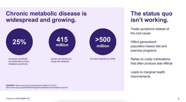 Problem slide 2 from Twin Health