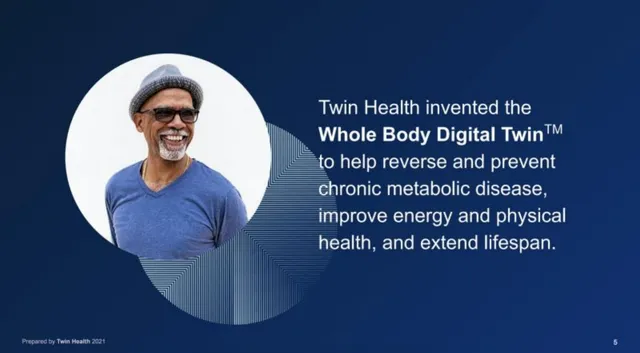 Product / solution slide 5 from Twin Health