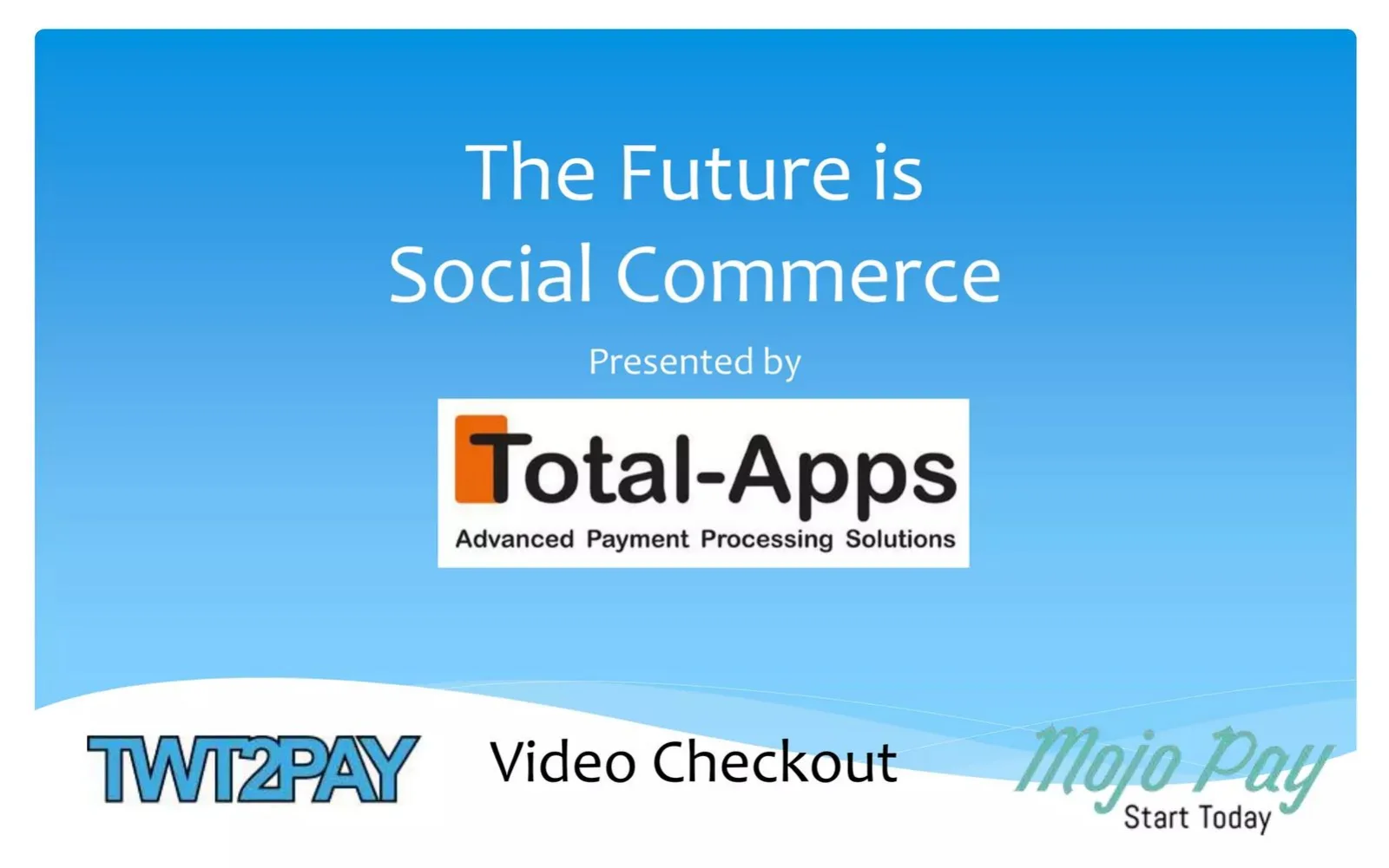 Twt2Pay and Video pitch deck slide